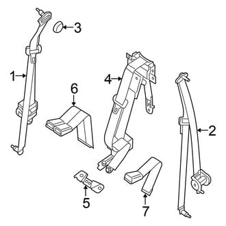 Nissan OE - Restraint Systems - Rear Seat Belts