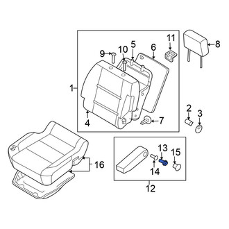 Nissan OE - Front Right Seat Armrest Bolt