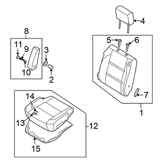 Nissan OE - Front Left Seat Armrest Bolt