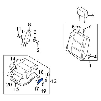 Nissan OE - Front Left Power Seat Switch Bezel