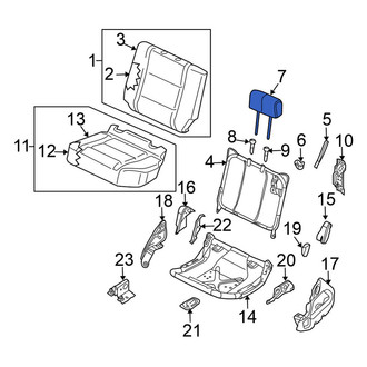 Nissan OE - Rear Right Headrest