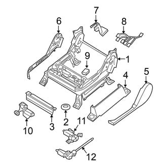 Nissan OE - Seats & Tracks - Tracks & Components (Driver Side, With Power)