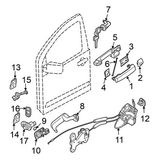 Nissan OE - Front Door - Lock & Hardware
