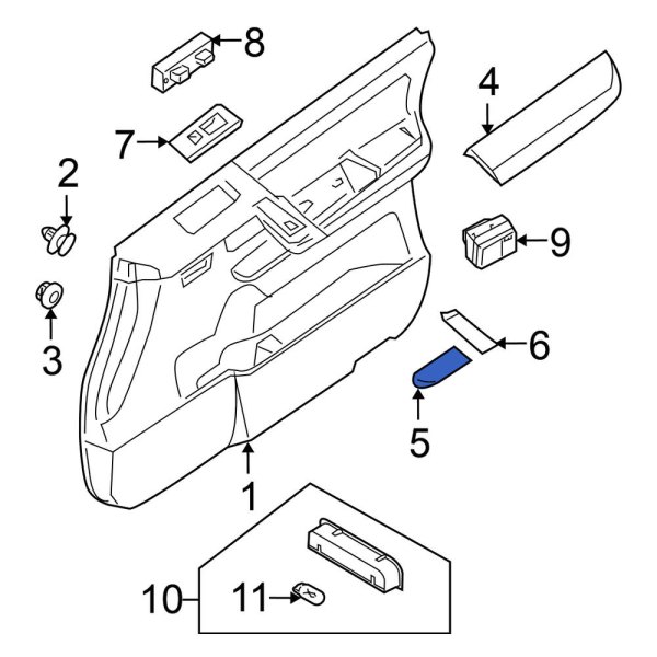 Interior Door Handle Trim