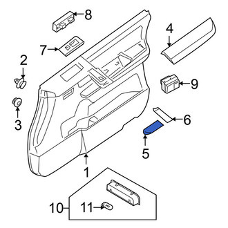 Nissan OE - Front Right Interior Door Handle Trim