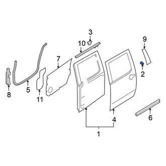 Nissan OE - Rear Door Stop