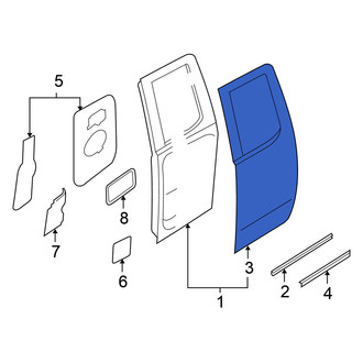 Nissan OE - Rear Right Outer Door Outer Panel