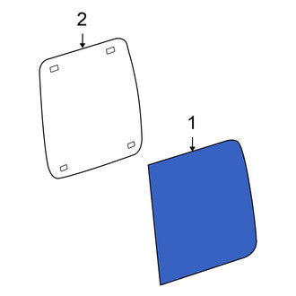 Nissan OE - Rear Left Door Glass