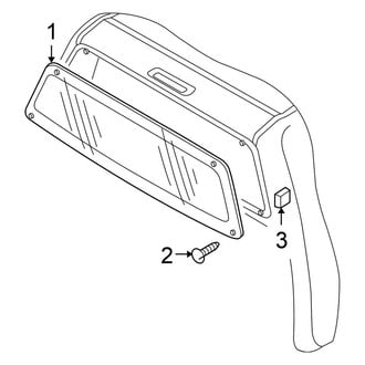 Nissan OE - Back Glass - Glass (Fixed Window)