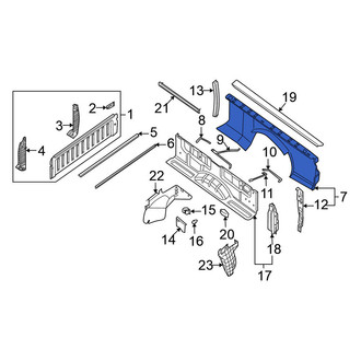 Nissan OE - Rear Left Truck Bed Panel