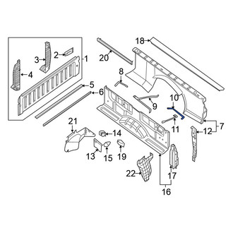 Nissan OE - Right Truck Bed Panel Brace