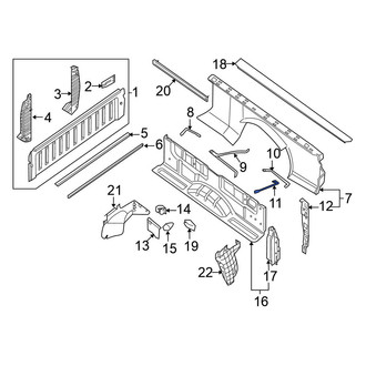 Nissan OE - Right Truck Bed Panel Brace
