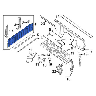 Nissan OE - Rear Left Inner Truck Bed Panel