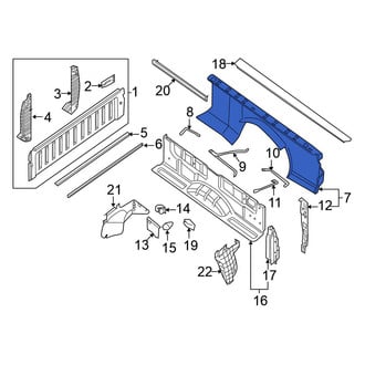 Nissan OE - Rear Left Inner Truck Bed Panel