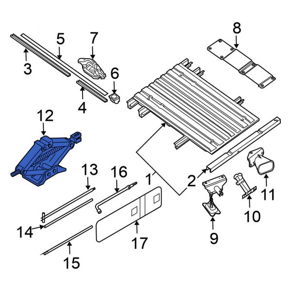Nissan OE 99550ZE00A Floor Jack