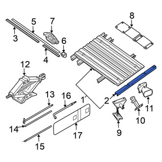 Nissan OE - Rear Rearward Truck Bed Floor Sill