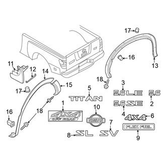 Nissan OE - Pick Up Box - Exterior Trim