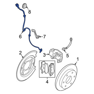 Nissan OE - Rear Right ABS Wheel Speed Sensor