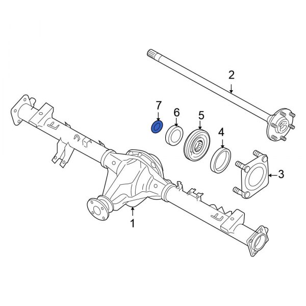 Nissan OE 015410001U Drive Axle Shaft Lock CClip