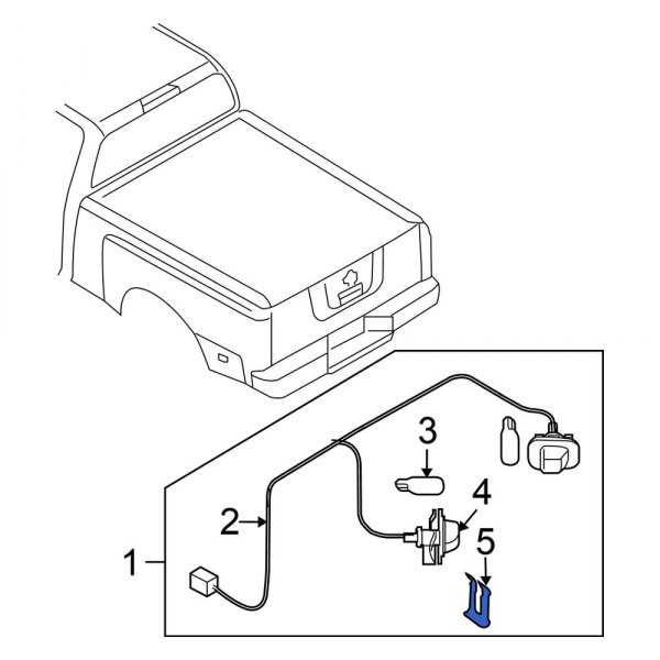 License Plate Light Panel Clip