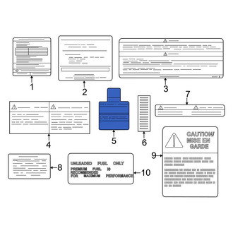 Nissan OE - Air Bag Information Label