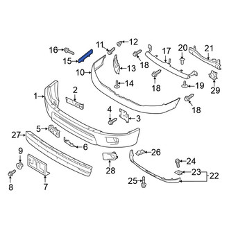 Nissan OE - Front Right Outer Bumper Cover Bracket
