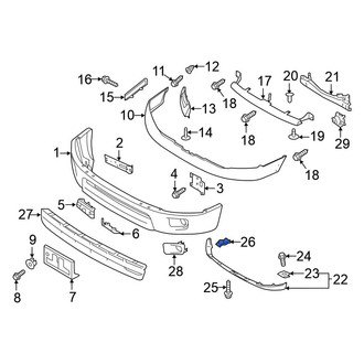 Nissan OE - Spoiler Nut