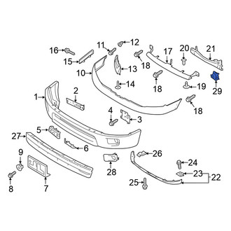 Nissan OE - Front Left Bumper Impact Absorber