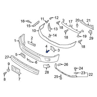 Nissan OE - Bumper Face Bar Mount Bolt