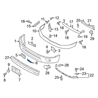 Nissan OE - Front Right Bumper Trim
