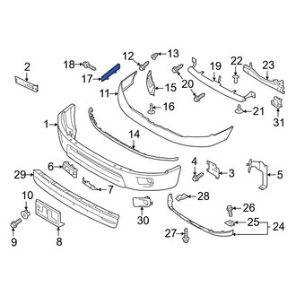 Nissan OE - Front Right Outer Bumper Cover Bracket
