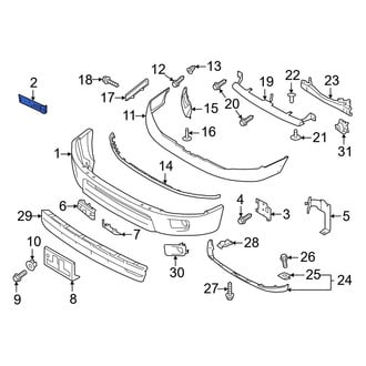 Nissan OE - Front Left Inner Bumper Face Bar Bracket