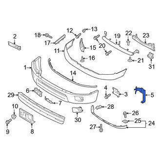 Nissan OE - Front Left Outer Bumper Face Bar Bracket