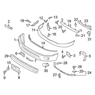 Nissan OE - Front Bumper - Bumper & Components