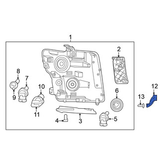 Nissan OE - Left Headlight Bracket