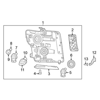 Nissan OE - Front Lamps - Headlamp Components