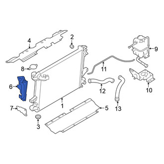 Nissan OE - Front Left Upper Radiator Support Air Duct