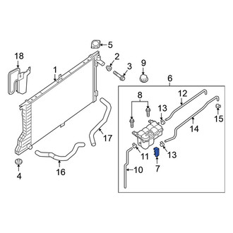 Nissan OE - Engine Coolant Reservoir Overflow Hose Clamp