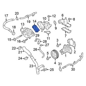 Nissan OE - HVAC Heater Control Valve Gasket