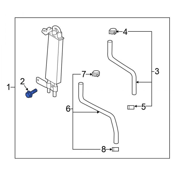 Power Steering Cooler Bolt