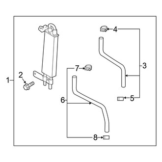 Nissan OE - Cooling - Power Steering Oil Cooler (5.0L)