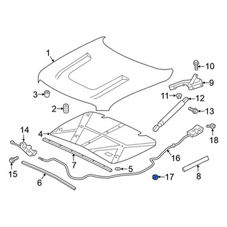Nissan OE - Hood Release Cable Clamp