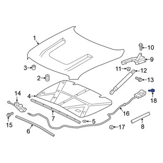 Nissan OE - Bumper Cover Spacer Panel Bolt