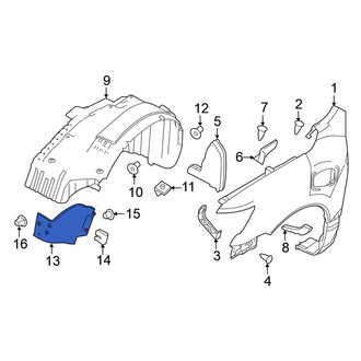 Nissan OE - Front Left Fender Liner Extension