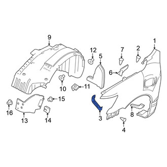 Nissan OE - Front Left Fender Bracket