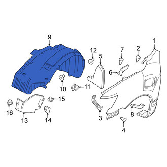 Nissan OE - Front Right Fender Splash Shield