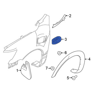 Nissan OE - Front Right Fender Insert Emblem