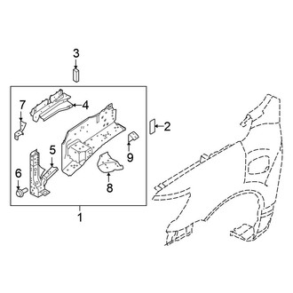 Nissan OE - Fender - Inner Components (5.0L)