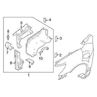Nissan OE - Fender - Inner Components