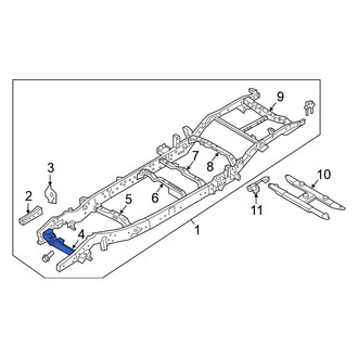 Nissan OE - Rear Forward Frame Crossmember